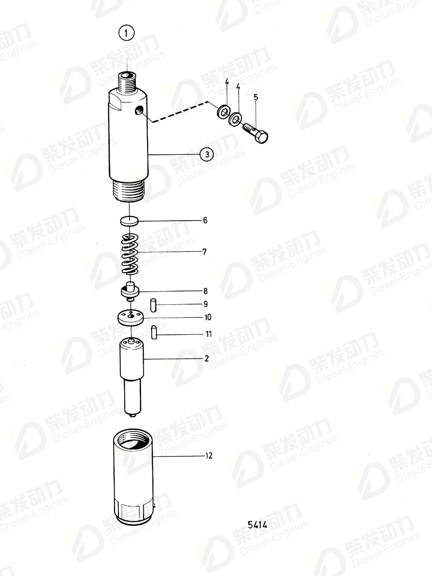 VOLVO Push rod 244445 Drawing